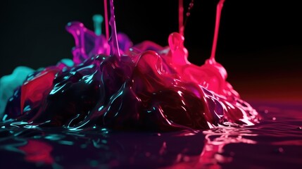 Colorful liquid shapes