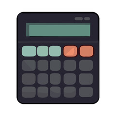 Modern calculator finance symbolizes business