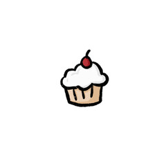 cupcake with cherry