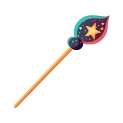 magic wand on white background