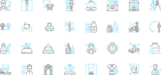 Addition linear icons set. Summation, Computation, Totality, Calculation, Arithmetic, Increase, Augmentation line vector and concept signs. Plus,Adding,Accumulation outline illustrations