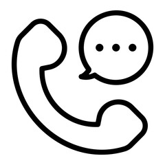 phone call line icon