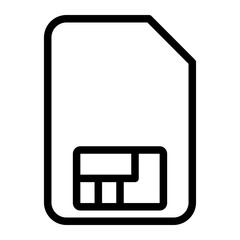 sim line icon