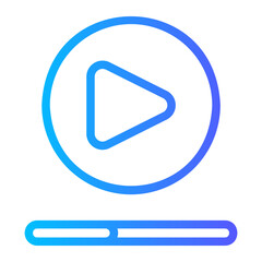 video player gradient icon