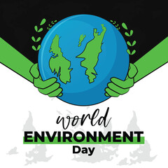 Save the planet and environment hand drawn design concept template