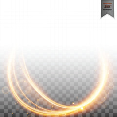 Modern wavy golden light colorful effect on background