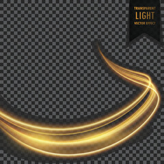 Modern wavy golden light colorful effect on background