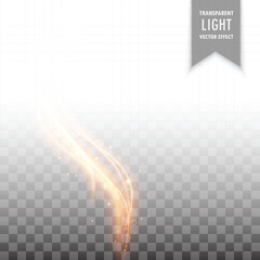 Modern wavy golden light colorful effect on background