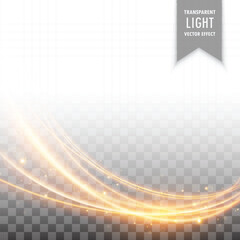 Modern wavy golden light colorful effect on background