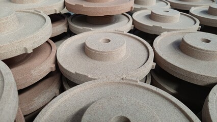 Round sand cores made from Resin Coated Sand