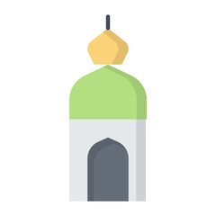 Obraz premium Mosque Flat Icon