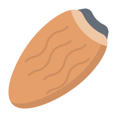 Almond Flat Icon