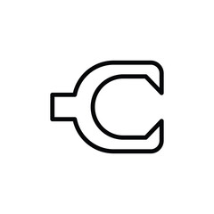 Straining element sign icon. Graphical symbol modern, simple, vector, icon for website design, mobile app, ui. Vector Illustration