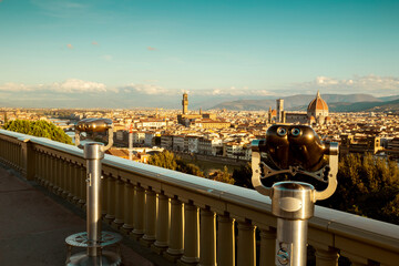 Panorama of Florence city in Italy