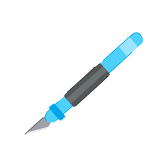 blade cutter knife cartoon vector illustration