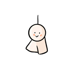 Cute japanese  rain doll