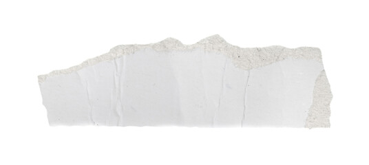 a white piece of paper on an isolated white background