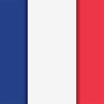 Colored background with the flag of France Vector