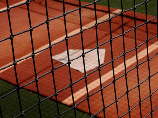 Baseball Practice Area with Home Plate Warm Up Pitching