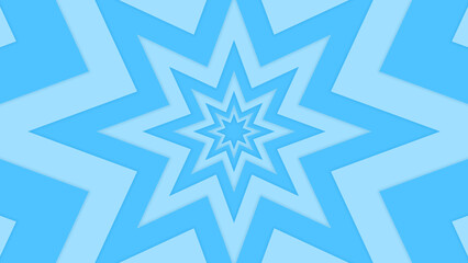 Neon Light Blue Star Tunnel Abstract Image Background