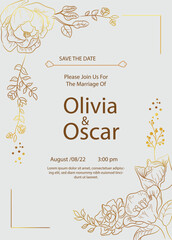 Wedding Invitation, Invitation, Wedding, Flower, Greeting Card