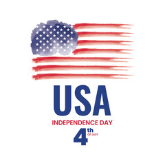 Colored USA independence day template Vector