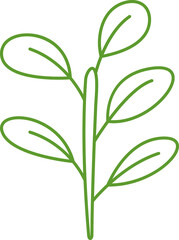 leaf line illustration