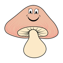 Groovy Mashroom Illustration