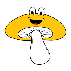 Groovy Mashroom Illustration