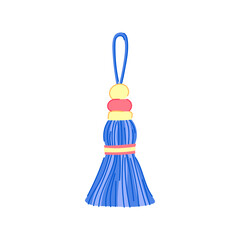 fringe tassel rope cartoon vector illustration