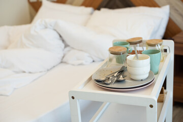 after dinning in hotel room