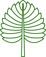 leaf and plant line illustration