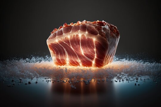 pork meat phothograpy by ai generative