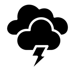 cloud with lightning glyph 