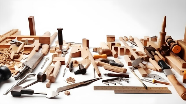 set of woodworking service tools ,generative ai