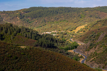 Andalusian village among mountains