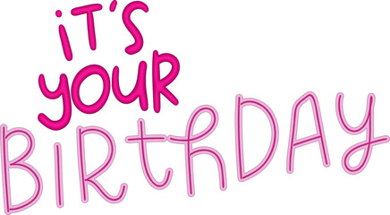 3D Happy Birthday lettering