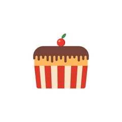 cake flat design vector illustration.