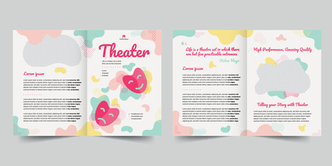 bifold brochure template. A clean, modern, and high-quality design bifold brochure vector design. Editable and customize template brochure