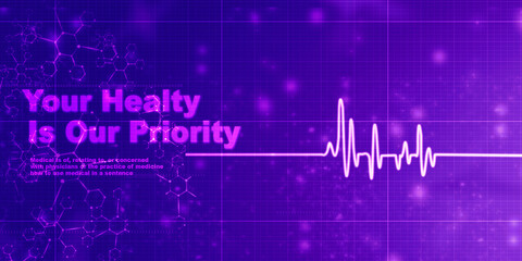 Cardiogram concept -2D rendering illustration