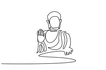 hinduism buddhism famous sculpture statue line art