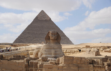 The Pyramids at Giza, Egypt.