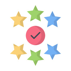 Star Rating Flat Icon