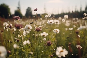 Fototapeta premium A Captivating Wildflower Field
