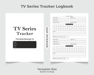 TV Series Tracker Logbook KDP Interior