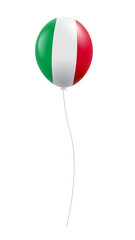 Obraz premium Italian flag in the shape of a balloon. Illustration