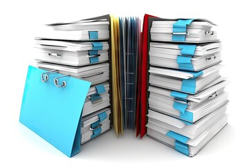 document organization system, with categories and subsections for different types of documents, created with generative ai