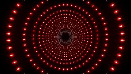 Circular red glitter lights overlay texture effect background