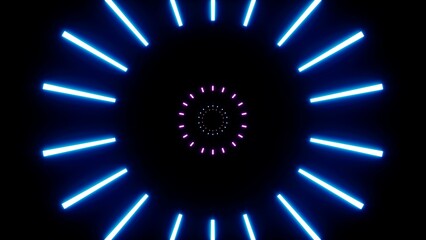 Blue and purple beam overlay