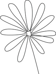 One line continuous boho leaves, single line drawing art, boho plant art, botanical leaves isolated, simple art design, abstract line, vector